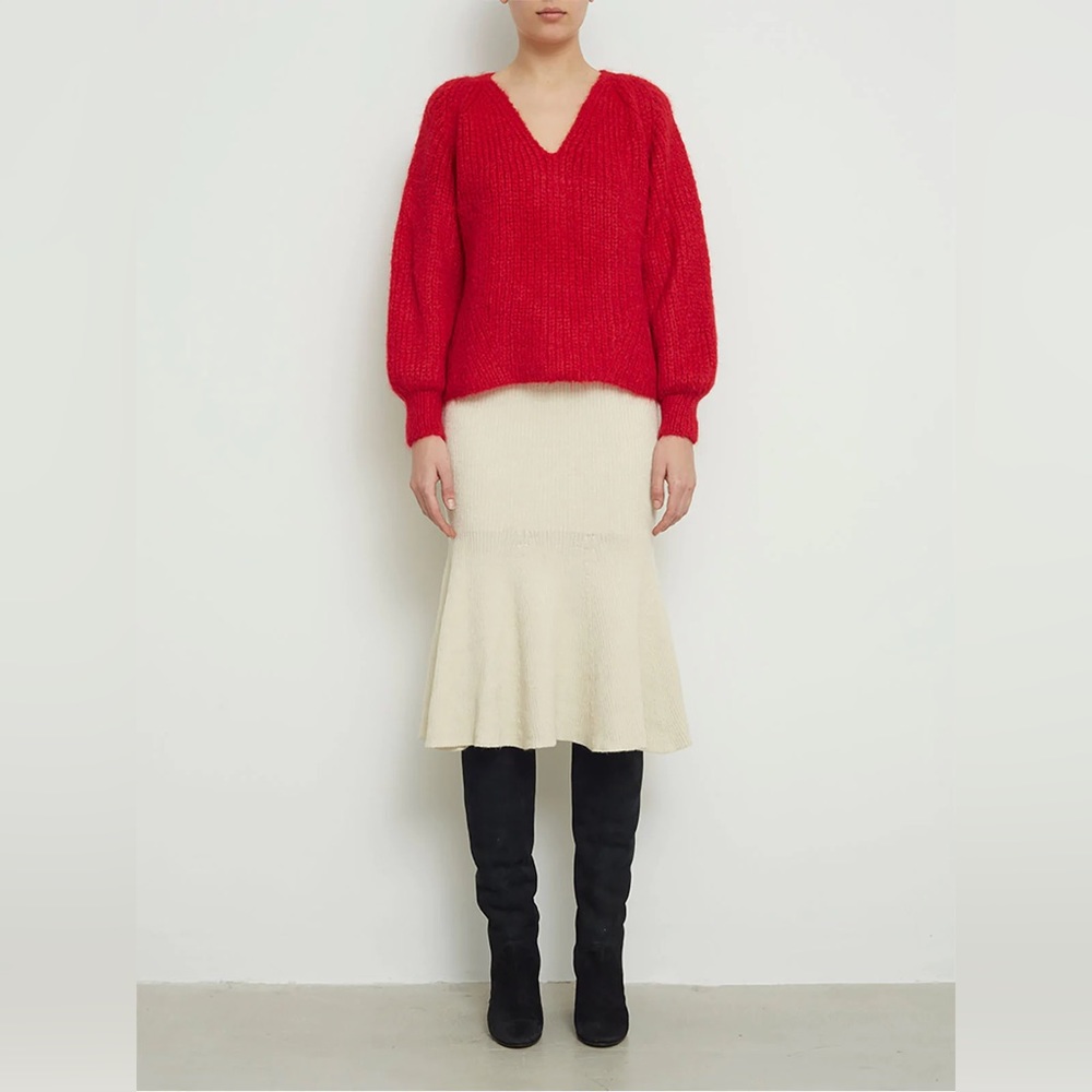Eleven Six Red Knit Sweater